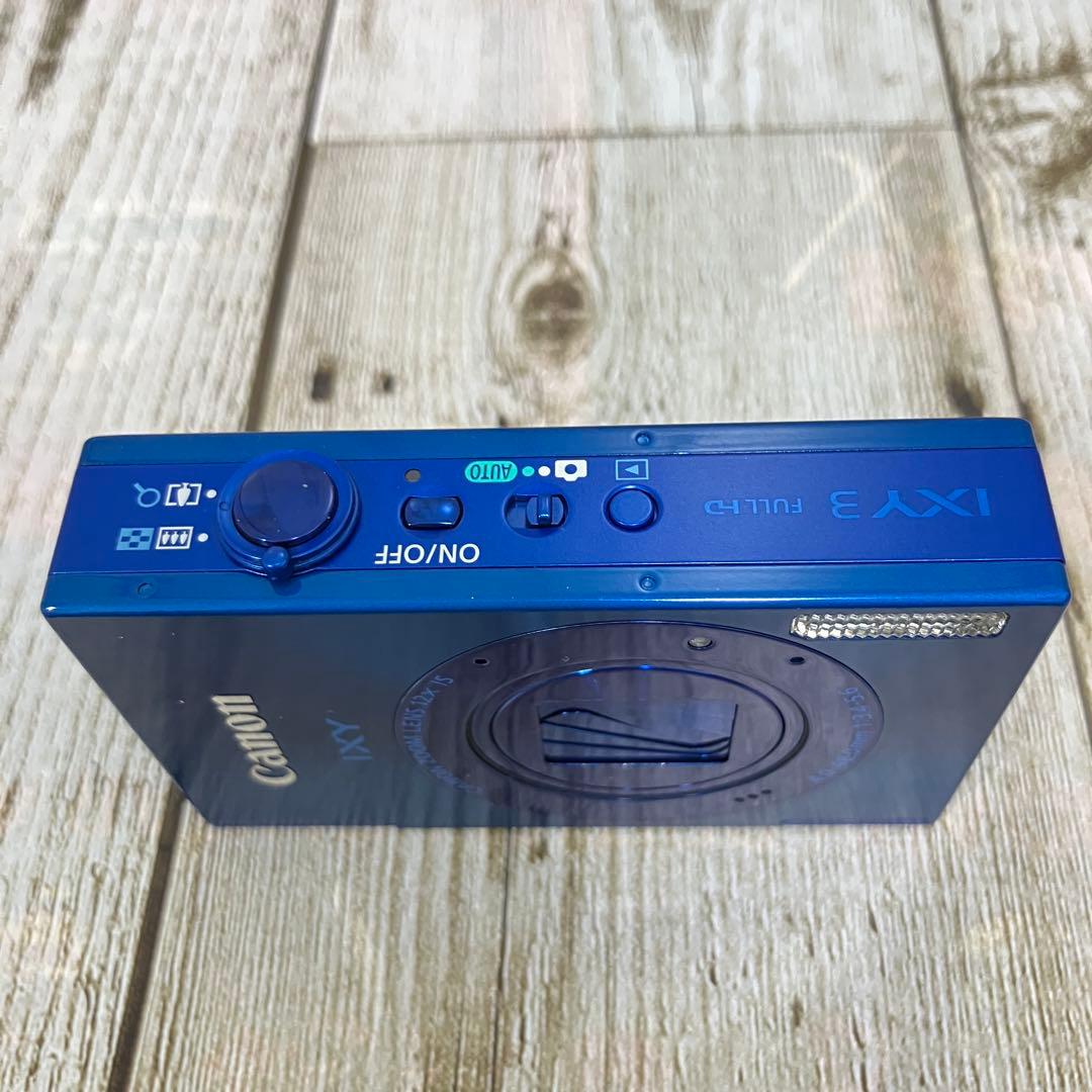 Canon IXY3 ブルー コンパクトデジタルカメラ 充電器 デジカメ 付属品